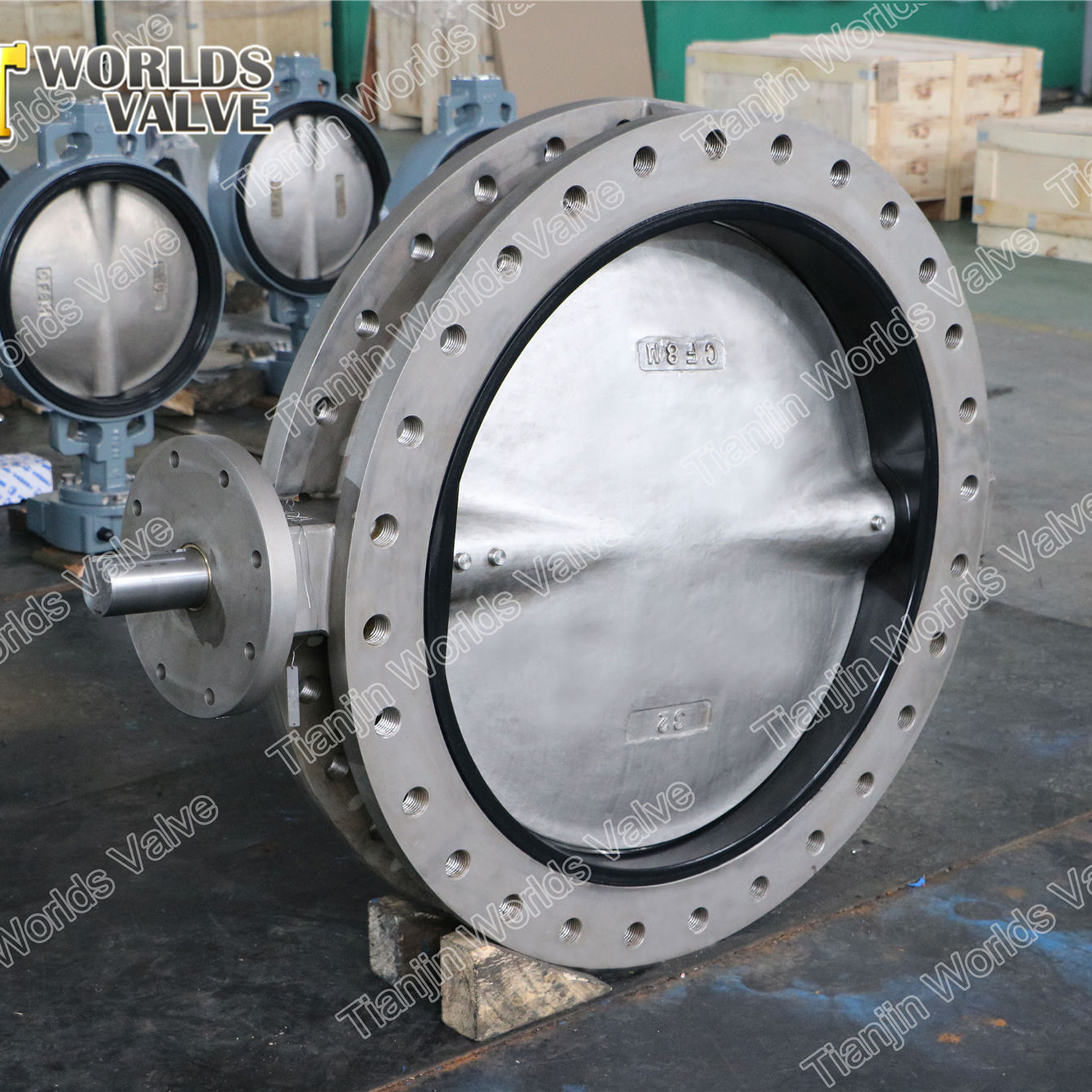 U Section Butterfly Valve with Double Flange and Resilient Seated U Sectie Dubbele flensvlinderklep met veerkrachtige zitting van de Chinese OEM -klepleverancier