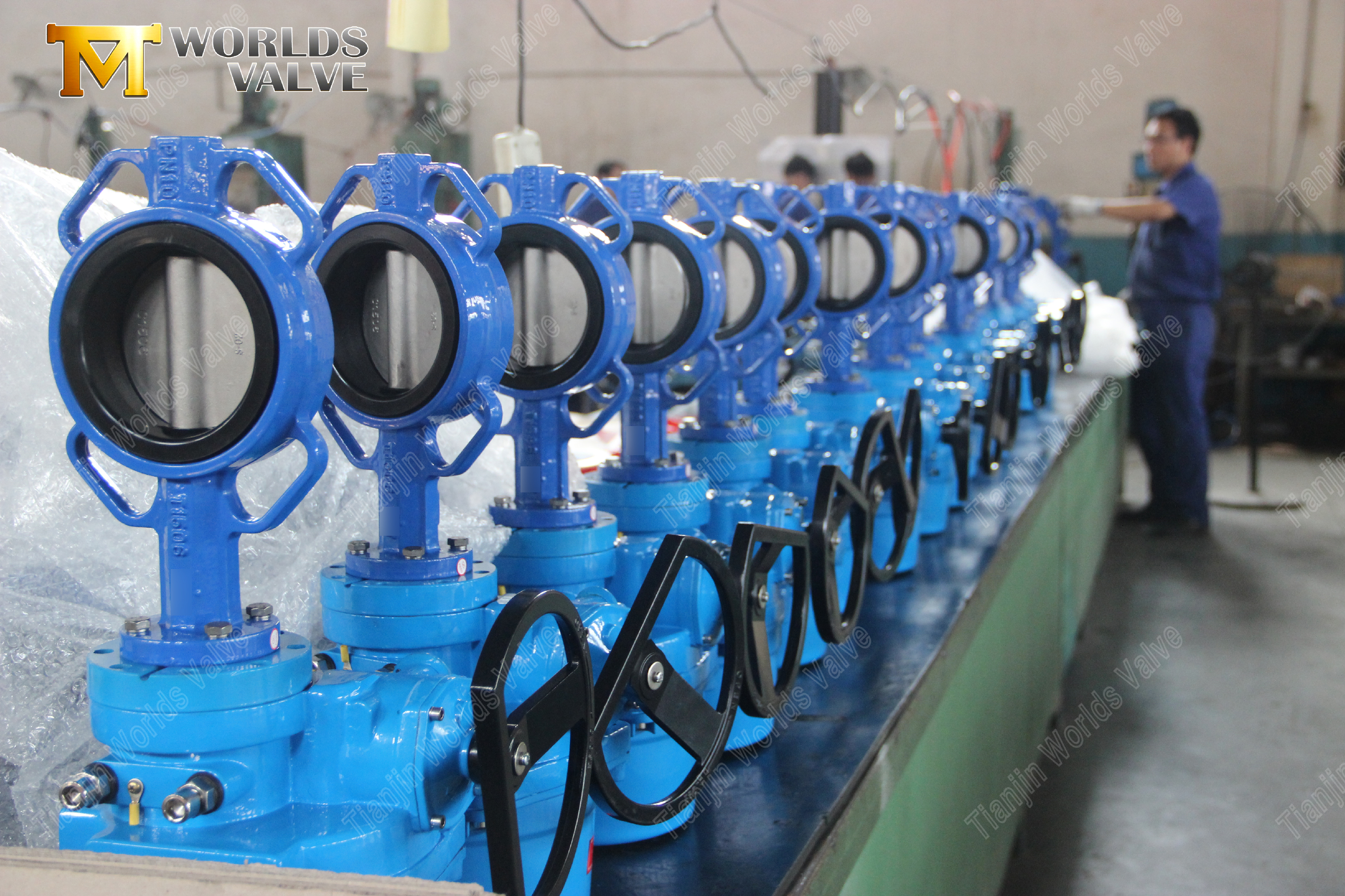 Nodulair gietijzer Wafer-type vlinderkleppen OEM vlinderklep Leverancier-1 (2)