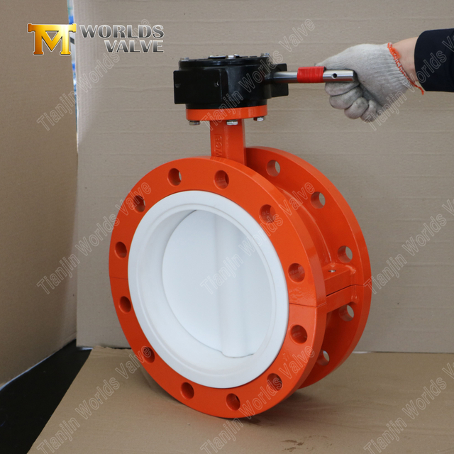 PTFE gevoerde flensvlinderkleppen | Superieure oplossing voor slijtagebescherming