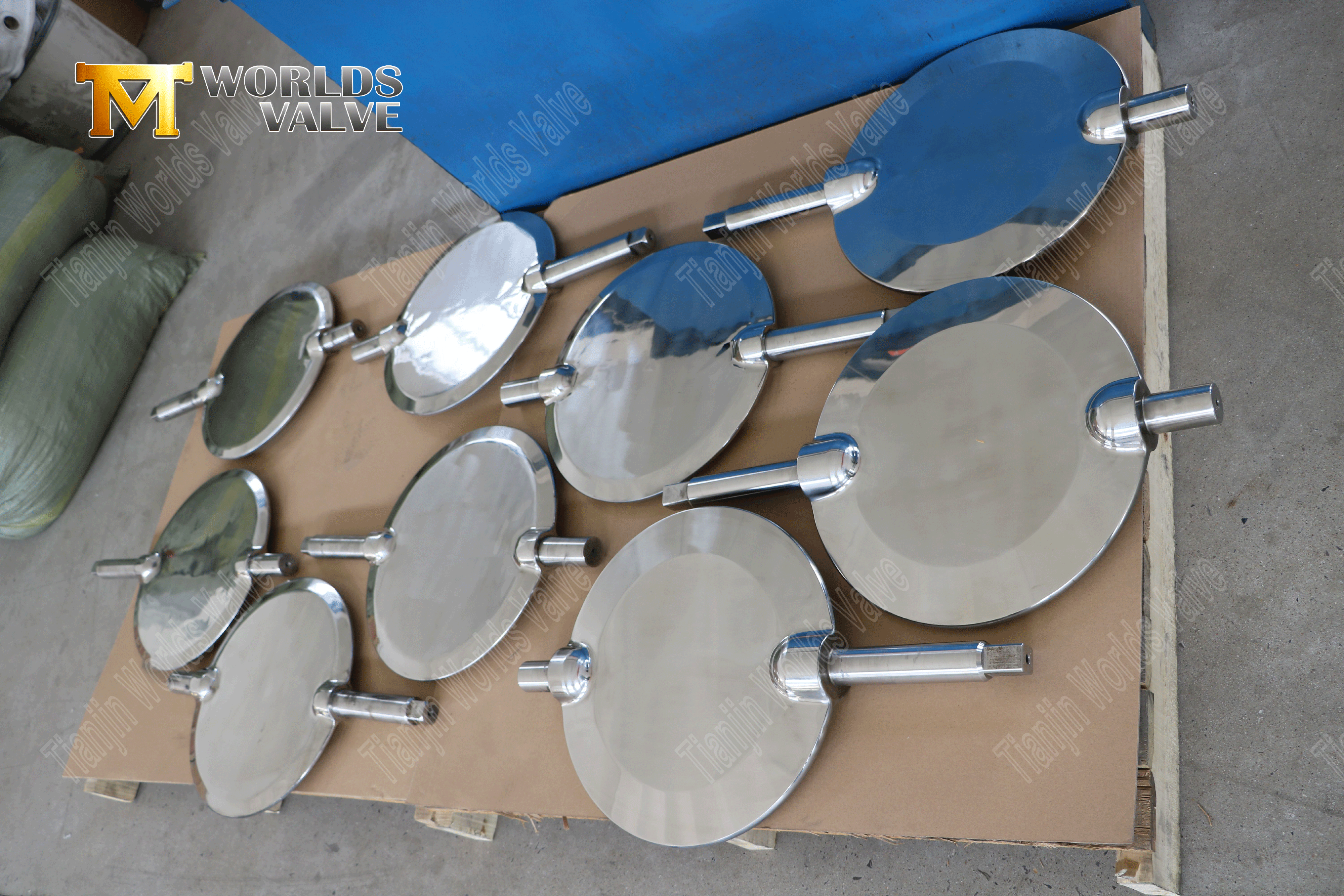 PTFE gevoerde vlinderklep met gepolijste schijf en pneumatische aandrijving-1 (10)