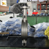 SS316 Wafer-vlinderklep met EPDM-zitting en tandwielaandrijving | OEM-aanpassing