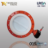 DN600 Tweedelige geflensde PTFE-vlinderklep met WCB-behuizing en tandwielbediening