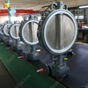 Nodulair gietijzer Wafer-vlinderklep met PTFE-zitting en CF8M-schijf