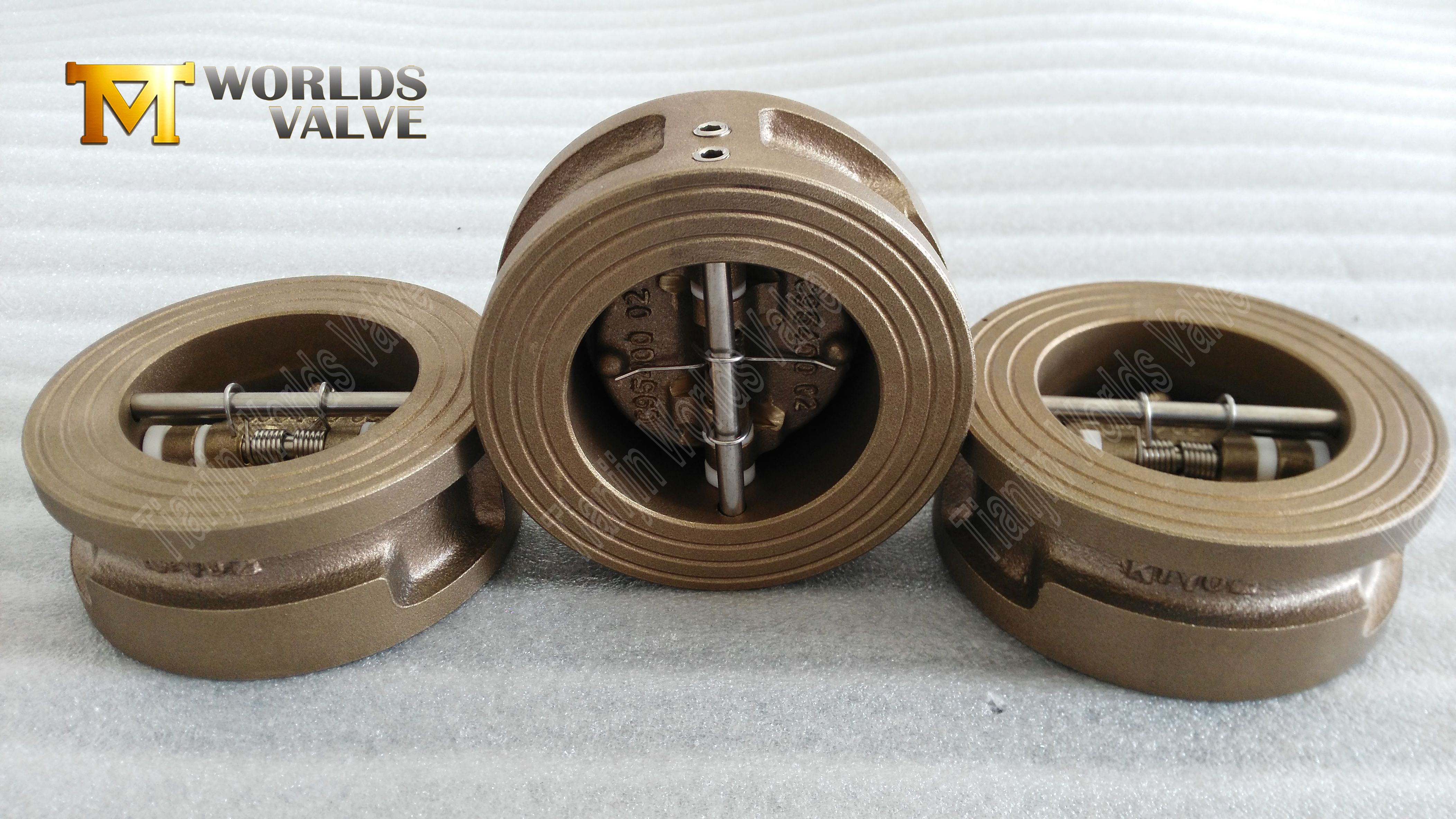 Hoge afdichtingsprestaties Aluminium Bronze dubbele plaatcontroleklep-4