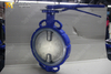 China Valve Fabrikanten Wafer Butterfly-klep met Worm Gear Operator