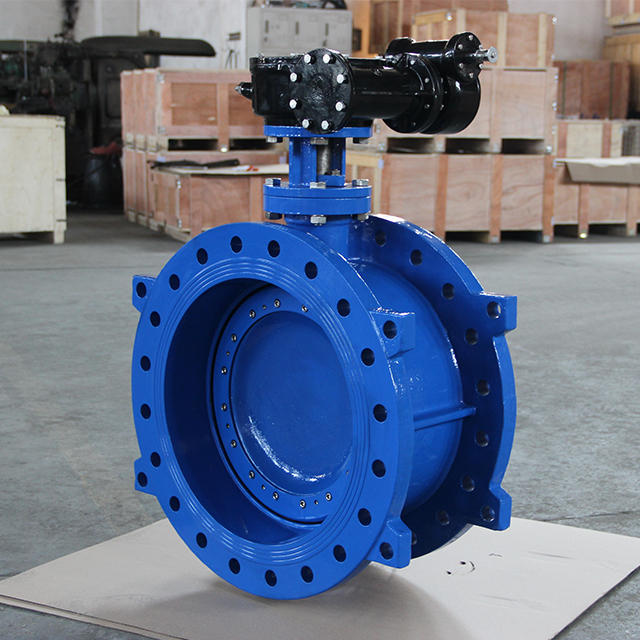 Excentrieke dubbele flens vlinderklep face-to-face EN558 serie 13 EN593 ontwerp