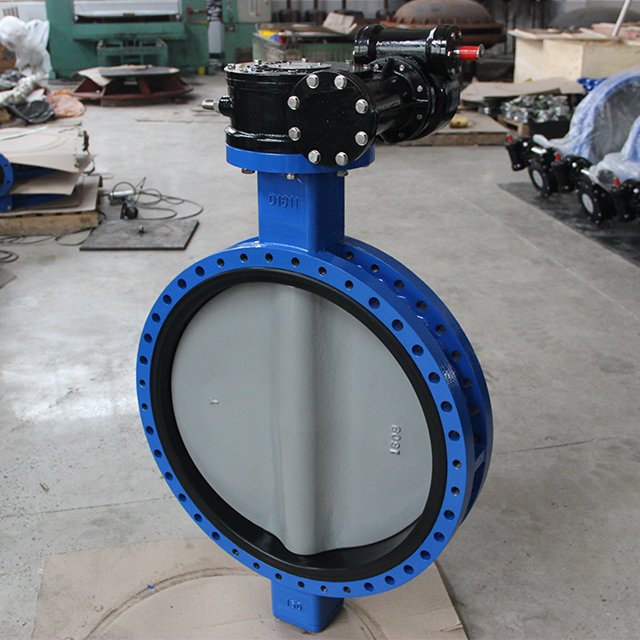 Concentrische U SECTIE U Type Dubbele Flens Butterfly Valve met Cartrige Rubber Hard Back Seat, API609 Klasse 150 PN10 PN16 10K TABEL D TABEL E