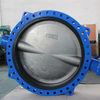 Concentrische U SECTIE U Type Dubbele Flens Butterfly Valve met rubberen Soft Seat, API609 Klasse 150 PN10 PN16 10K TABEL D TABEL E