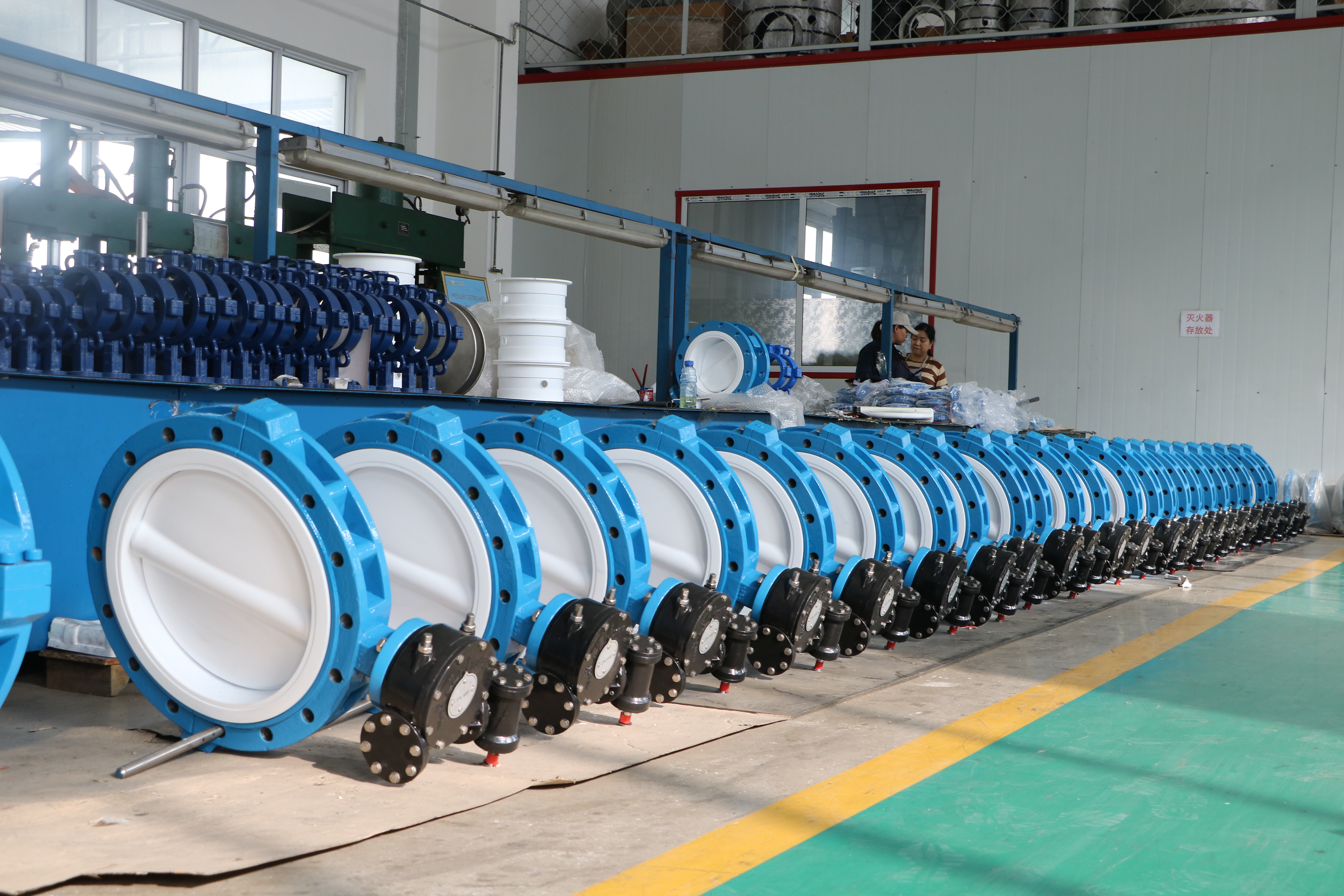 2 Volledige PTFE-voering Geregistreerde Butterfly-klep