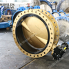 Aluminium Brons Dubbele Flens Butterfly Valve voor zeewater