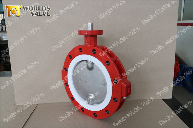 Split Body Lugged CF8M CF8 RVS Disc PTFE Vlinderklep