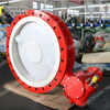 24 inch DN600 PTFE / PFA gecoate vlinderkleppen API609 U Sectie FLANGED