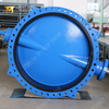 Waterbehandeling U-type vlinderklep | Nylon 11 gecoate schijf | WRAS-goedgekeurde optie