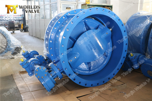 Dubbel excentrische flens vlinderklep met Akzonobel epoxy body & disc