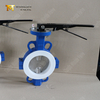 DN100 Teflon Lined Wafer Split Body Butterfly Valves | Corrosiebestendige stroomregeling