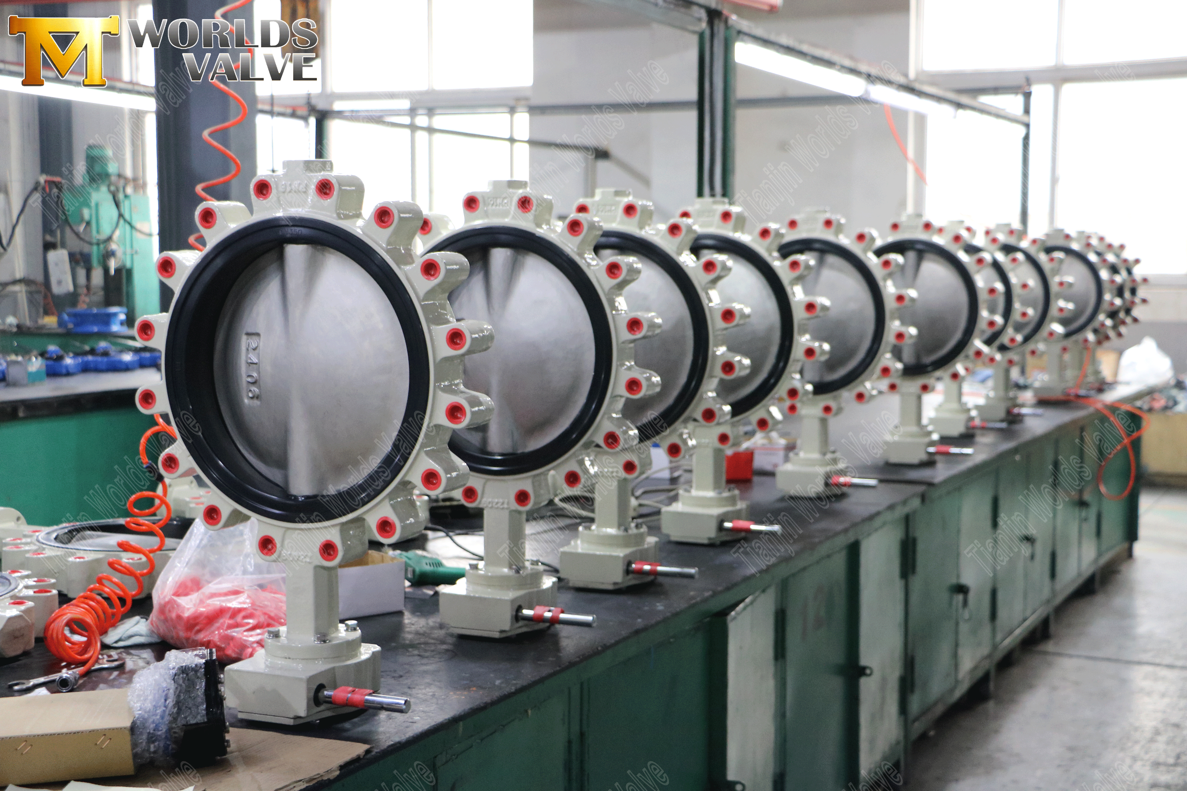 Lug Butterfly Valve Leverancier-Butterfly-klep met veerkrachtige rubberen stoel en versnellingsbak-2 (1)