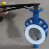 Split-body PTFE-zitting Wafer-vlinderklep met CF8M-schijf