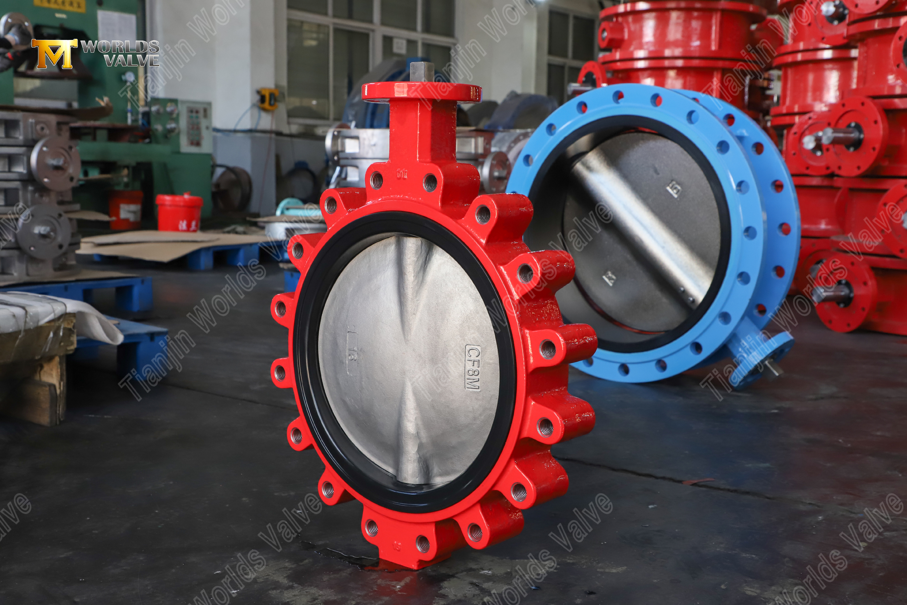 Lug-type vlinderklep met vervangbare EPDM-zitting DI-lichaam CF8M-schijf OEM-leverancier (10)