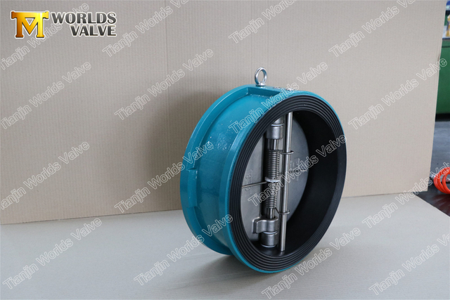 Dubbele deur Terugslagklep met dubbele plaat Volledige EPDM-rubberen voering