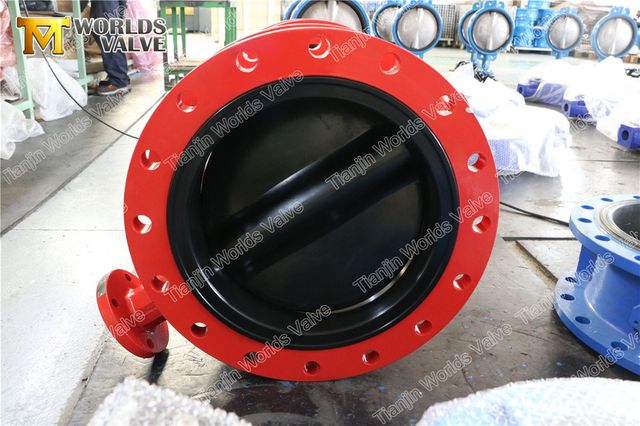 OEM volledig met rubber beklede vlinderkleppen met dubbele flens