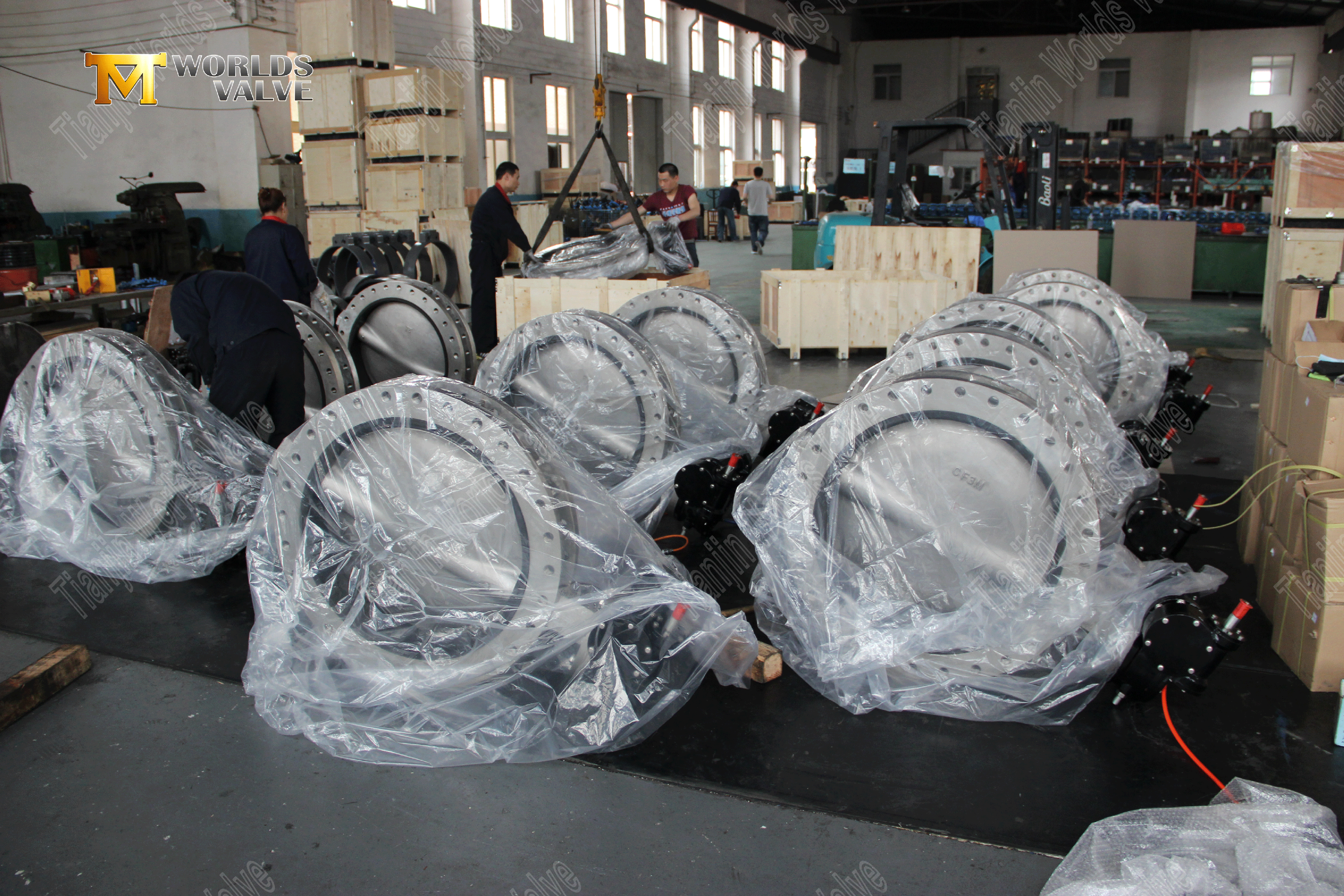 Gear geopereerde U-vormige vlinderventiel (8)