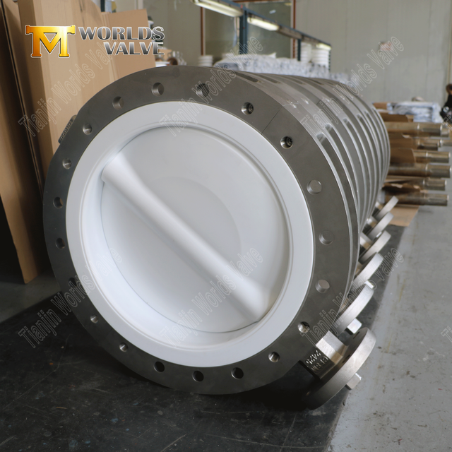 CF8M Split Body Butterfly -klep met PTFE Disc & Seat