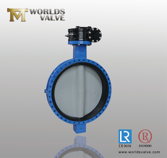 Concentrische U SECTIE U Type Dubbele Flens Butterfly Valve met Cartrige Rubber Hard Back Seat, API609 Klasse 150 PN10 PN16 10K TABEL D TABEL E
