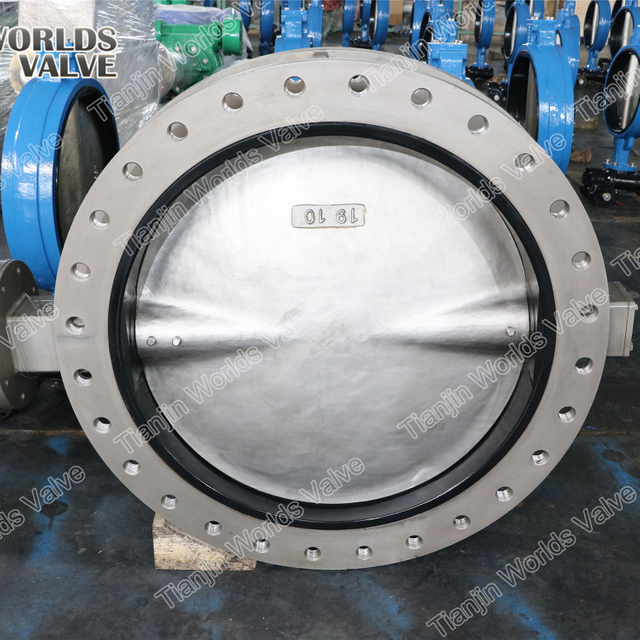 SAF2507 2205 5A 1.4469 F53 RVS Butterfly-klep met CE ISO