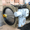 36 '' DN900 Center Line Flens Butterfly Valve met elektrische actuator