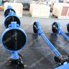 EPDM / NBR Vol gevoerd Wafeltype Flens Butterfly Valve DIN / ANSI / API