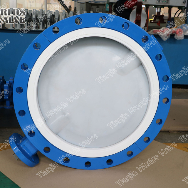 PFA Butterfly-klep voor sterke basiciteit met FDA-certificaat