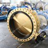 Aluminium Brons Dubbele Flens Butterfly Valve voor zeewater