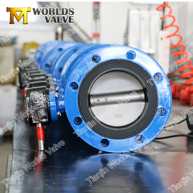 China OEM | ODM Butterfly Valve Fabrikant-Rubber Zit met dubbele flens vlinderklep met Pin Design