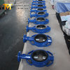 Wafer-vlinderklep met twee spindels en back-up EPDM-zitting | Hendel bediend | Duurzaam ontwerp