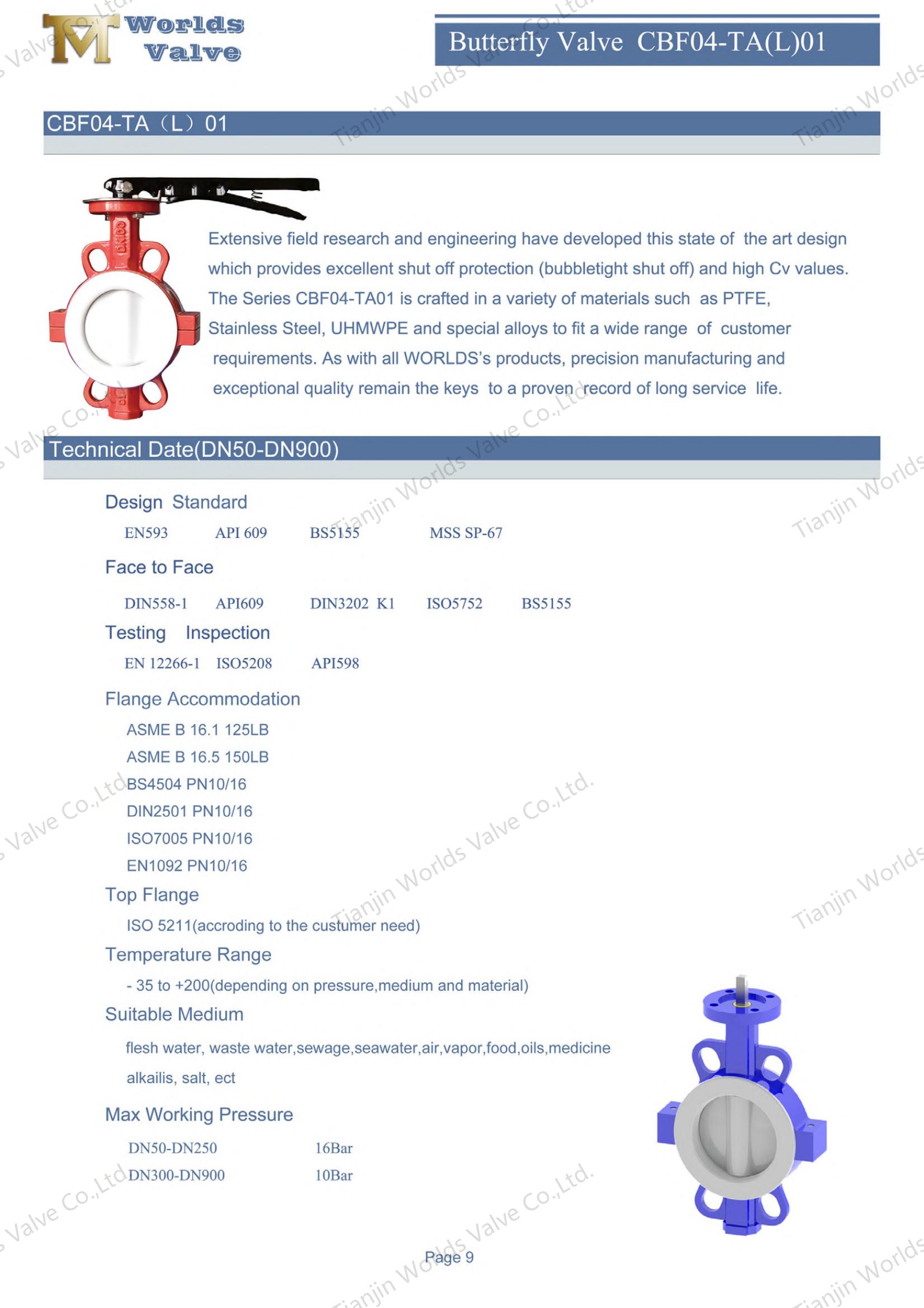 Butterfly Valve fabrikanten-PTFE VOLLEDIGE LUG TYPE BULTERFLY VLEP (1)