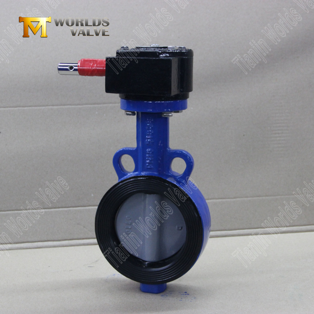 Wafer vlinderklep met nylon gecoate schijf & WCB body | Kosteneffectieve corrosieweerstand