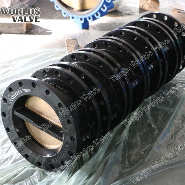 Dubbele deur dubbel geflensde terugslagklep niet-retour