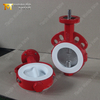 Split-body PTFE-zitting Wafer-vlinderklep met CF8M-schijf