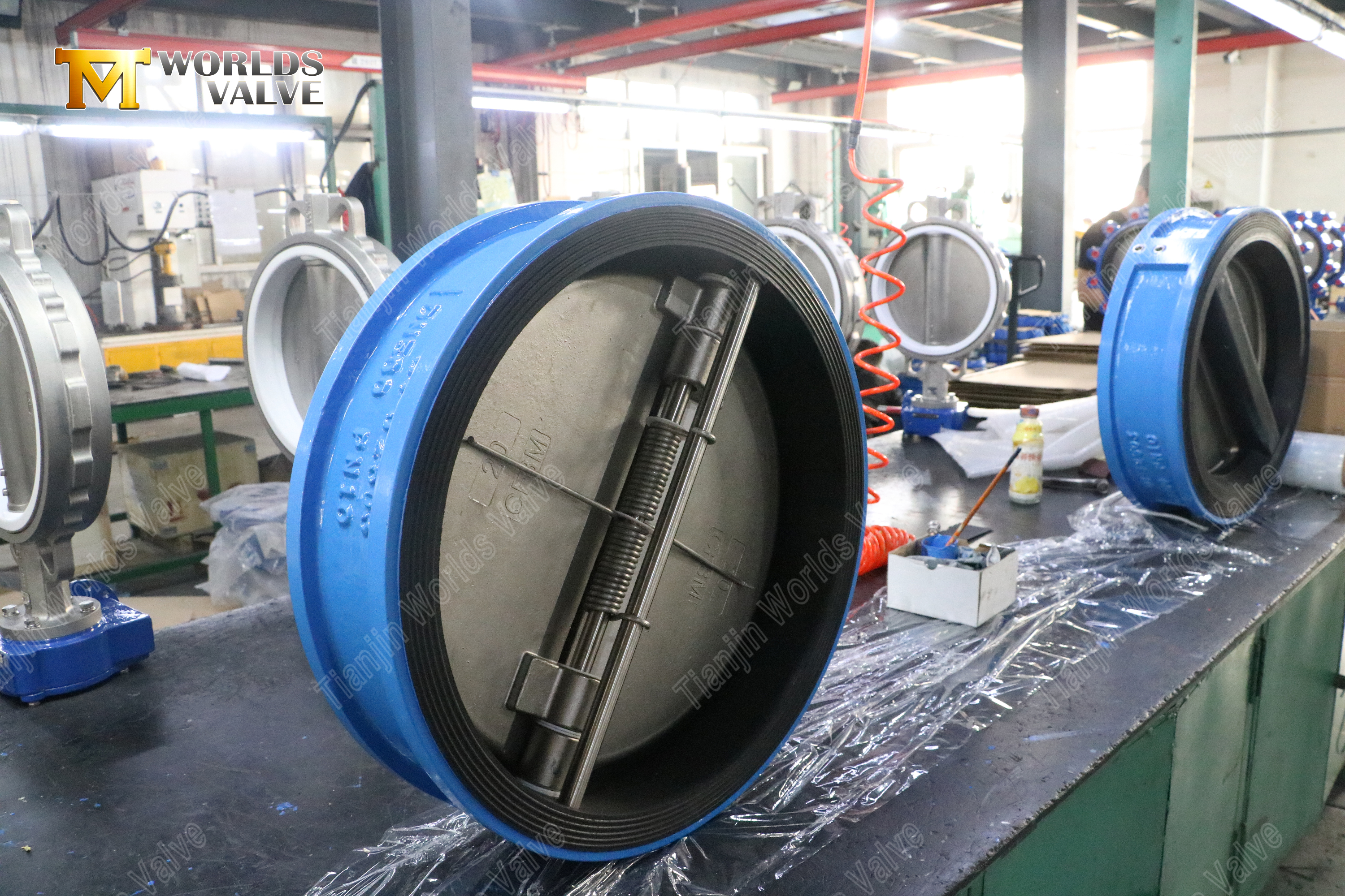 Aluminium bronzen schijf dubbele plaat wafer terugslagklep (8)