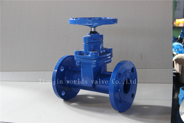 China OEM-klepleverancier-Din 3202 F5 Resilient Seat Gate-klep met ductiel ijzerlichaam