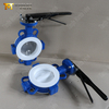 DN100 Teflon Lined Wafer Split Body Butterfly Valves | Corrosiebestendige stroomregeling