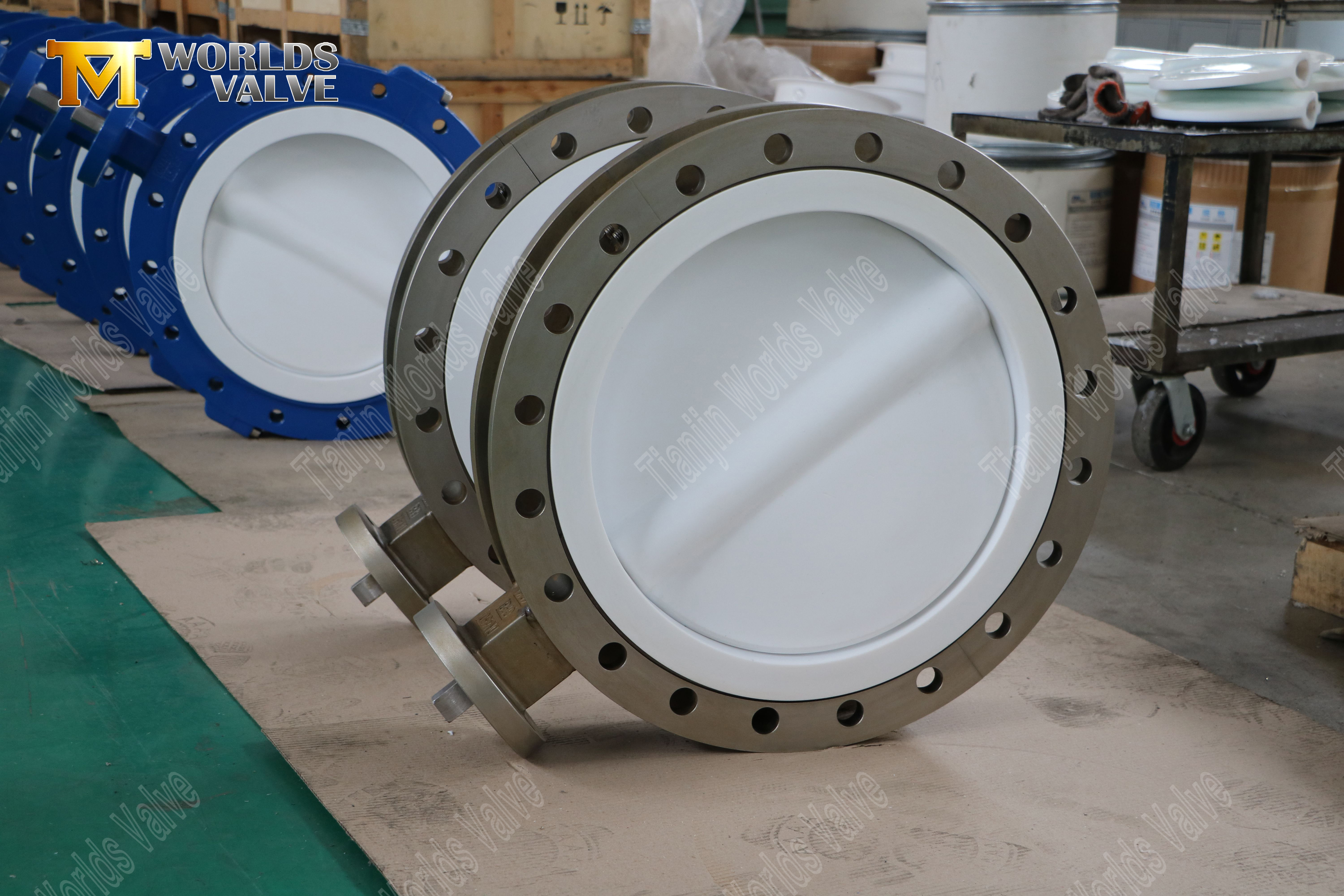 CF8M Split Body Butterfly-klep met PTFE DISC & SEAT-3 (1)