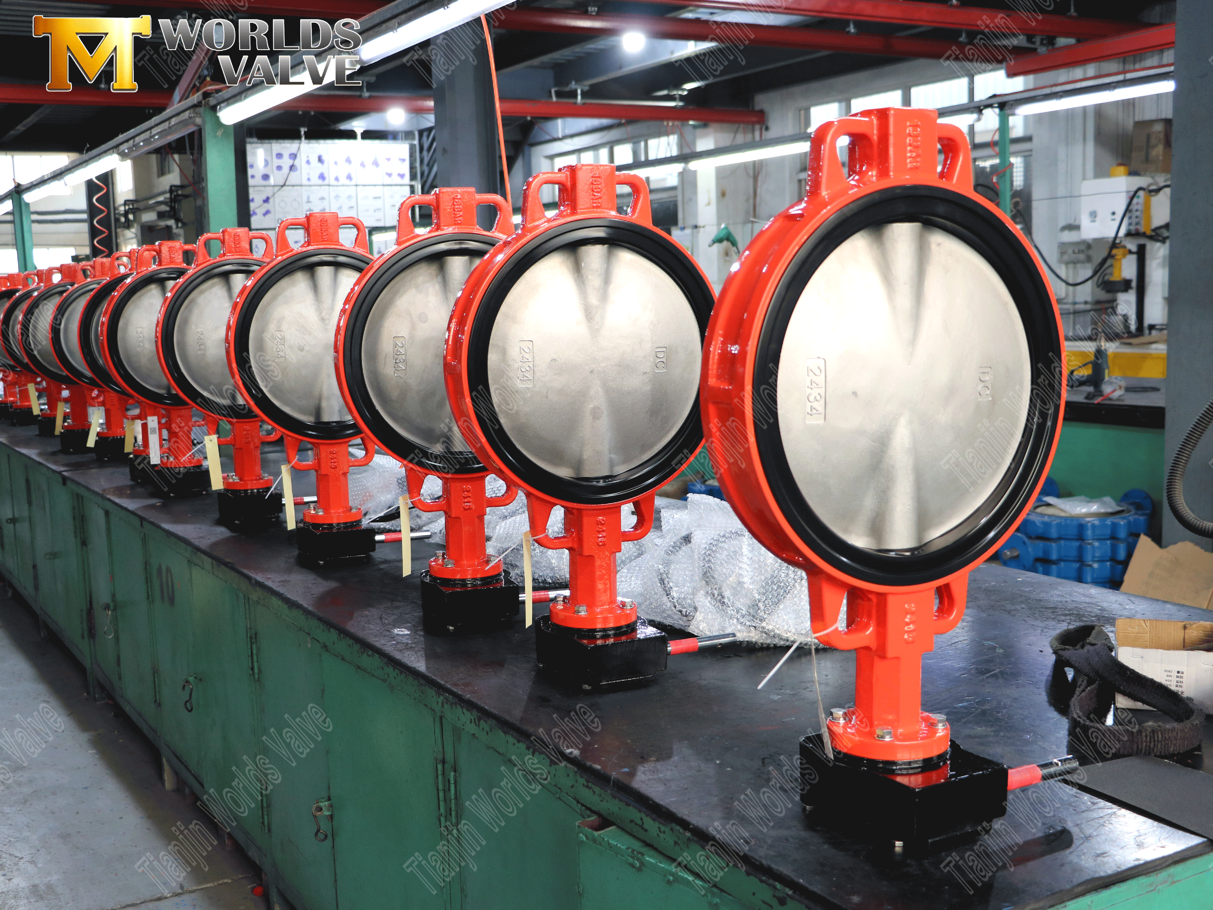 Wafer vlinderklep met veerkrachtige stoel-3