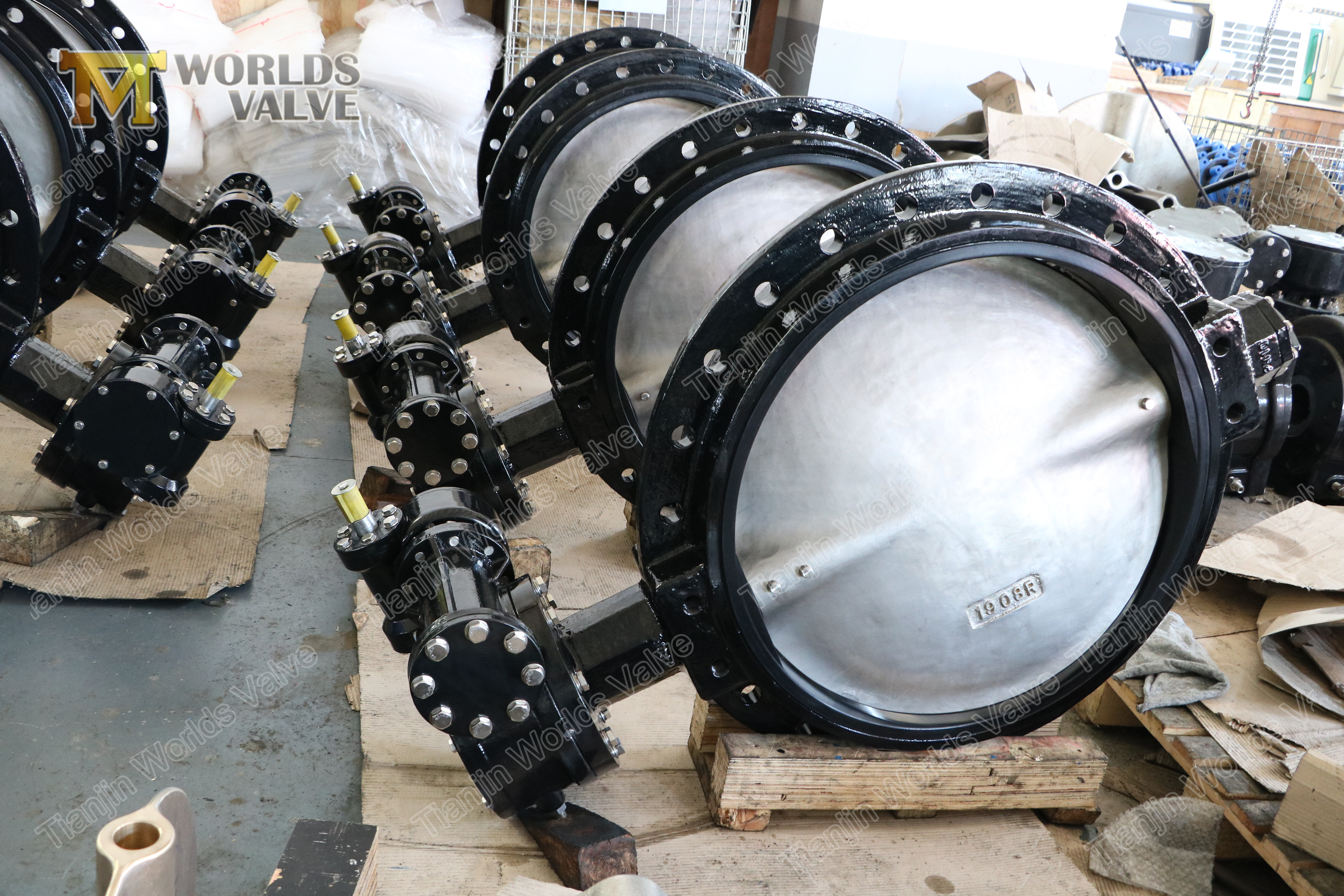 4 GJS400GJS500 Single Flens Ductile Iron Butterf