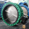 Awwa C504 C207 DN1950 78 '' Nodulaire ijzeren dubbele flange vlinderklep