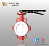 PTFE Split Body Wafer Butterfly Valve voor de chemische industrie