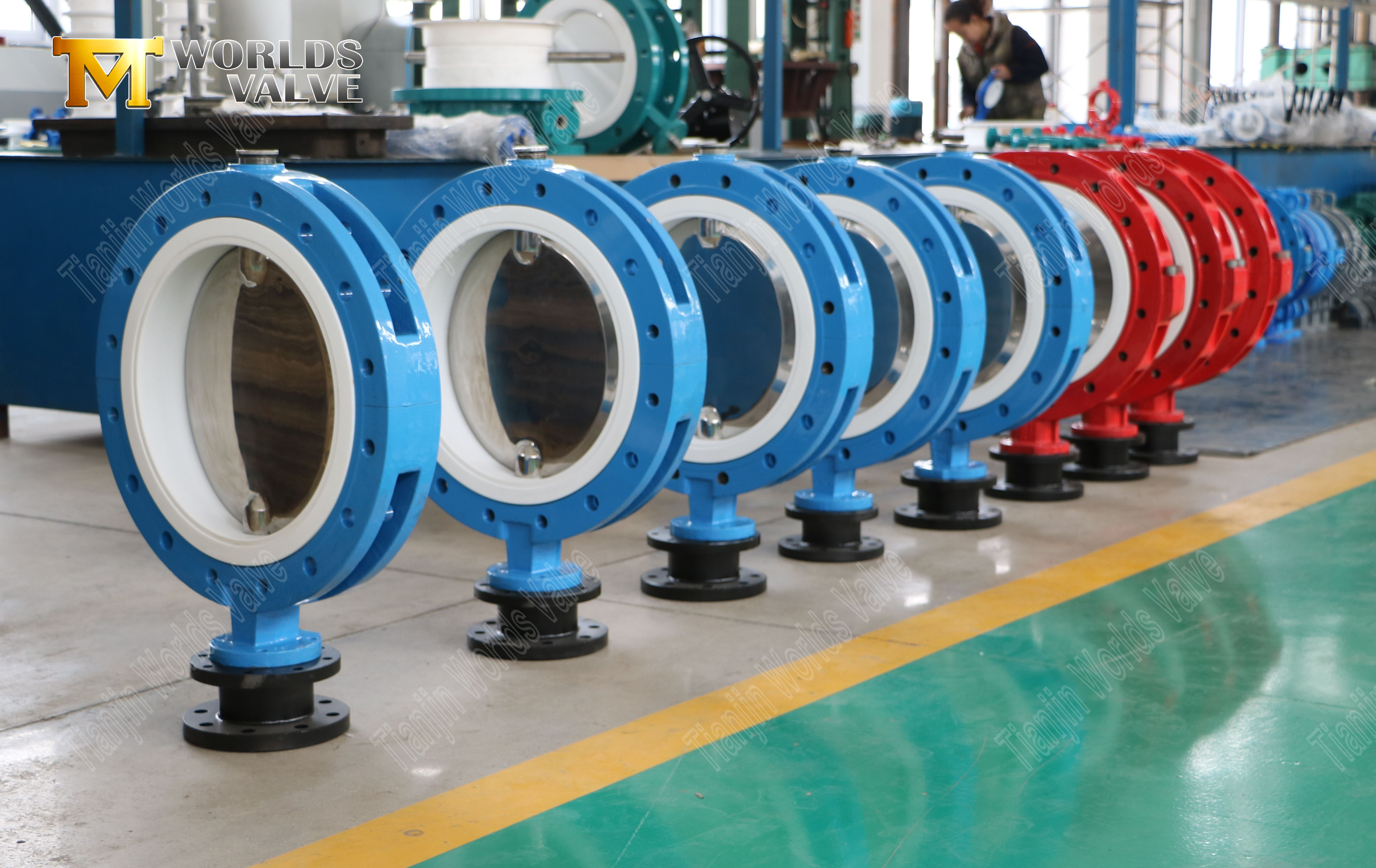 CBF05E-TL01Butterfly-klepfabrikanten-PTFE gevoerde gebladerde en tikte vlinderventiel-2 (3)