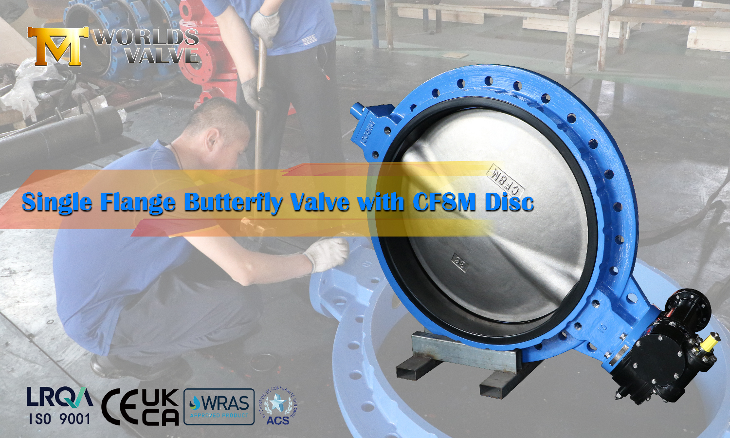 Enkele flens CI-vlinderklep met CF8M-schijf: kosteneffectieve corrosieweerstand voor zware toepassingen