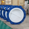LUG Type PTFE -stoel- en schijfvlinderkleppen met wormwiel