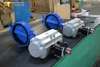 China Wafer Butterfly Valve Leverancier-Air Gedeelde Wafer type vlinderventiel met limietschakelaar